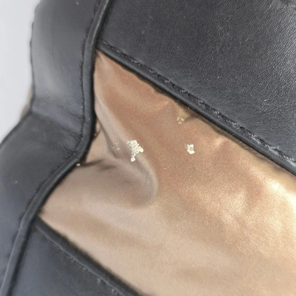 GUESS Hadly Womens Size 7M Tall Winter Boots Bronze Black Faux Fur Lace Up